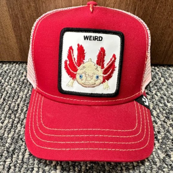 Goorin Animal Farm Trucker Baseball Snapback Red Hat Weird Is Wonderful Weirdo